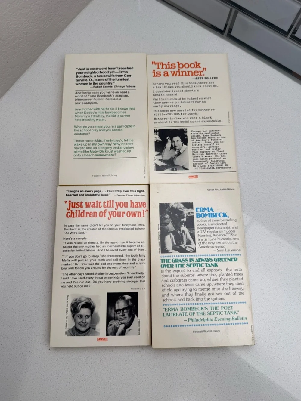 Vintage Set of 4 Erma Bombeck Books Four Hilarious Bestsellers Humor 60s 70s - Picture 5 of 12